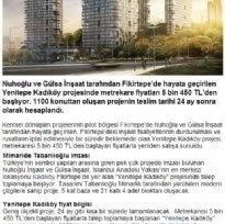 Yenitepe Kadıköy’de metrekare fiyatları 5 bin 450 TL’den başlıyor