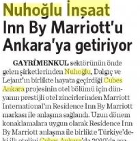 Nuhoğlu İnşaat Inn By Marriott'u Ankara'ya Getiriyor