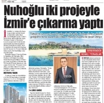 Nuhoğlu 2 projeyle İzmir'e çıkarma yaptı